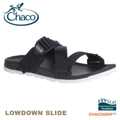 CHACO 美國 女 LOWDOWN SLIDE休閒拖鞋《黑》CH-LSW01H405/休閒涼鞋