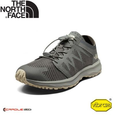The North Face 女 快乾透氣耐磨輕量登山鞋《灰》2VV2/越野鞋/健行鞋/運動鞋