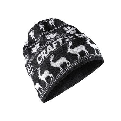 CRAFT 瑞典 針織羊毛帽《黑》1906511/保暖帽/針織帽/毛線帽/休閒帽/毛帽