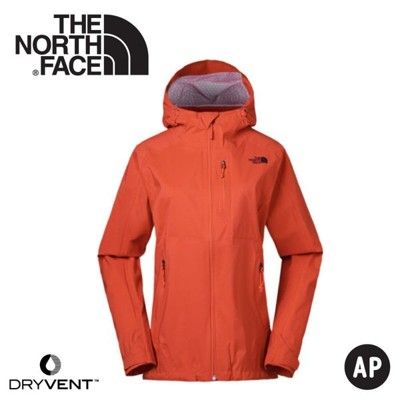 The North Face 女 DryVent防水外套《橘》3GIM/防水外套/衝鋒衣/防風外套/