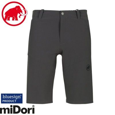 MAMMUT 長毛象 Runbold Shorts男休閒短褲《幻影黑》1023-00170/運動短褲