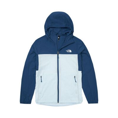 The North Face 男 涼感防曬透氣休閒連帽外套 AP《藍》87VY/涼感外套/防曬外套/