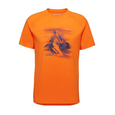 MAMMUT 長毛象 男 Mountain T-Shirt 防曬機能短袖T恤《深柑桔橘》1017-0