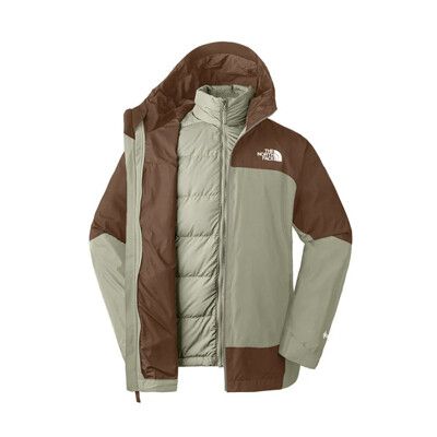 The North Face 男 防水GTX兩件式羽絨外套AP《黏土灰/棕》83RR/防水透氣/登山