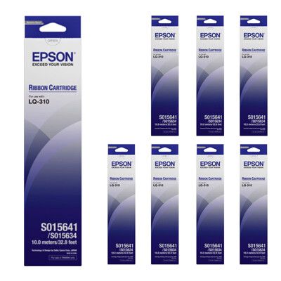 Epson S015641 / S015634 原廠黑色色帶 【8支組】