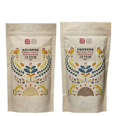 【源順】無添加糖堅果飲400g/包 (芝麻燕麥/南瓜五穀)