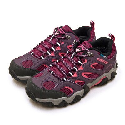 lotto 專業多功能防水戶外踏青健行登山鞋 REX ULTRA系列 紫紅 3807 女