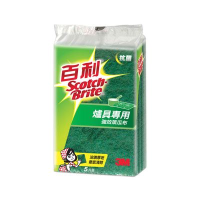 3M 爐具專用強效菜瓜布-5入