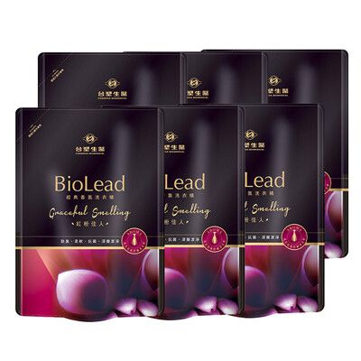 超值箱購《台塑生醫》BioLead經典香氛洗衣精補充包1.8kg(6包入)