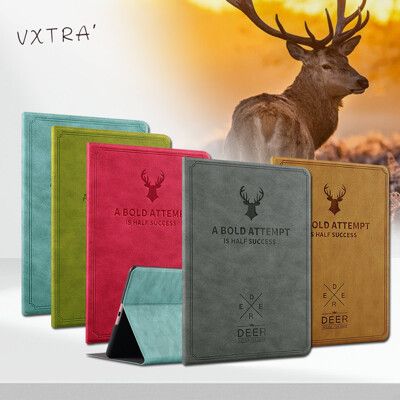 【VXTRA】紅米Redmi Pad 10.61吋 北歐鹿紋風格平板皮套 防潑水立架保護套