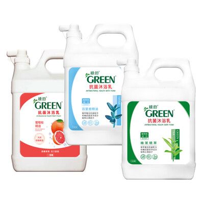 綠的GREEN 抗菌沐浴乳加侖桶 3800ml (綠茶精萃/百里香精油)