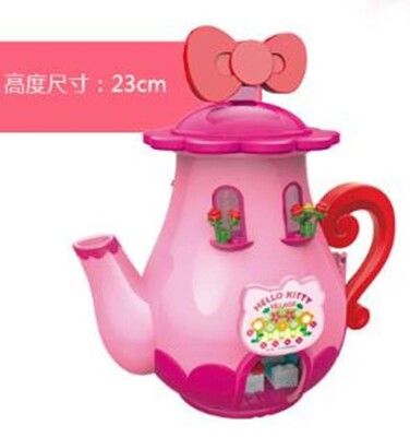【微笑生活】Hello kitty 粉紅茶壺城堡-拼裝積木場景 (中國限定版) 女孩聖誕禮物首選