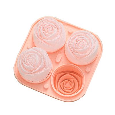 【微笑生活】玫瑰造型冰球模具