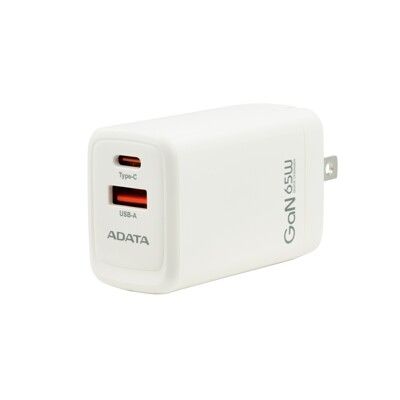 ADATA 威剛 65W Gan充電頭(PD+QC)100-240V全電壓(筆電適用）