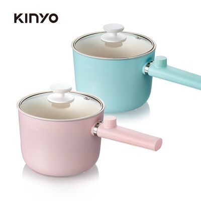 KINYO 陶瓷快煮美食鍋FP-0871(蜜桃粉/天空藍)