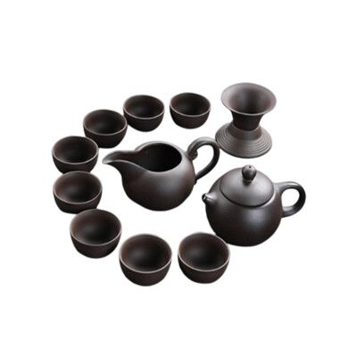 【現貨】茶具組 泡茶組 11頭紫砂茶壺茶具 茶具 泡茶 功夫茶 西施壺 家用泡茶組