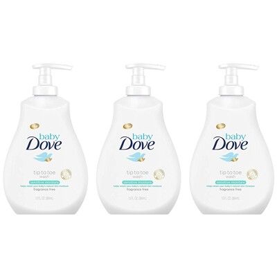 法國Dove嬰兒洗髮沐浴乳-低敏感配方(400ml)*3
