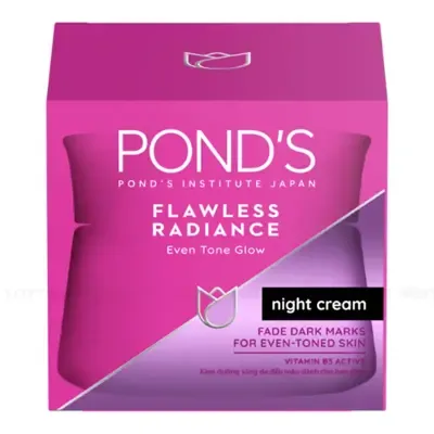 POND'S 無瑕煥彩晚霜-淡化斑點緊緻亮(50g)買3送1洗面乳(隨機出貨)