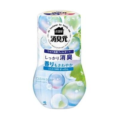 【小林製藥】浴廁消臭元空氣芳香劑---潔淨皂香 400ml *1