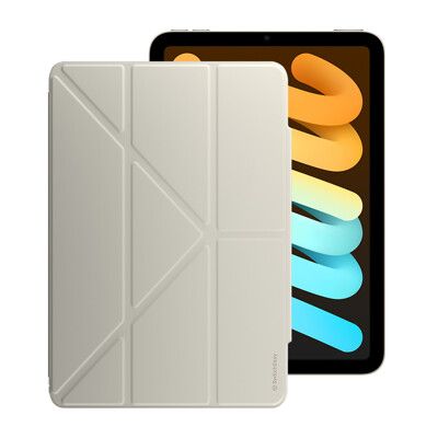 SwitchEasy Origami NUDE for iPadmini 6全方位支架透明背蓋保護套