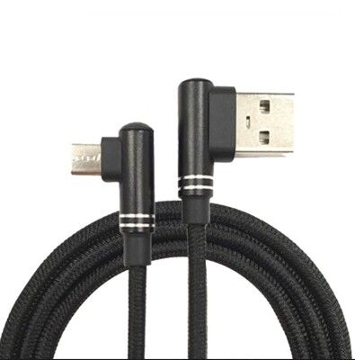 Xmart  for SONY PS4無線遊戲手把/遙控手把專用90度電競USB充電線1.2米-3入
