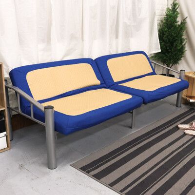 霍克仿草蓆多功能沙發床椅 移動式收納床 單人床 看護床 三人沙發(2色可選)