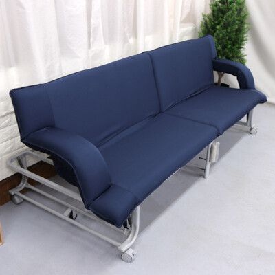 移動式可收納多功能沙發床椅 移動式收納床 單人床 雙人沙發 看護床(6色可選)