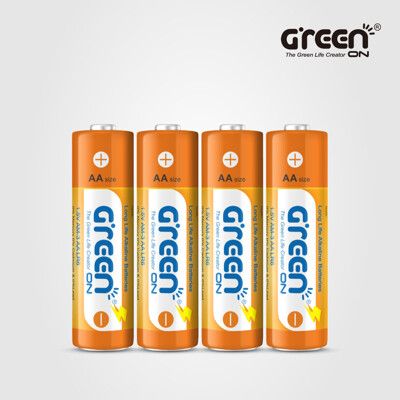 【GREENON】超鹼電池 3號(AA)-4入組 長效型鹼性電池 適用無線滑鼠/玩具