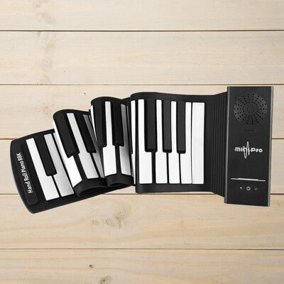 【山野樂器】88鍵手捲鋼琴minipro 純鋼琴版 薄型矽膠電子琴 樂齡學習 音樂教學 MIDI鍵盤