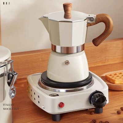 摩卡壺 家用式小型咖啡壺 煮咖啡套裝 拿鐵手沖壺 濃縮萃取 意式咖啡機 150ml