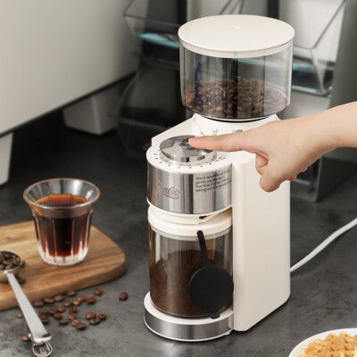 電動磨豆機 全自動咖啡豆研磨機 手沖意式咖啡機 家用小型磨粉器