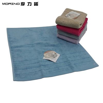 【MORINO摩力諾】無撚紗素色典雅方巾_MO652