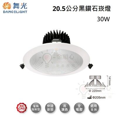 ☼金順心☼ 舞光 30W 20.5CM 黑鑽石崁燈 LED-21DOD30 Philips COB