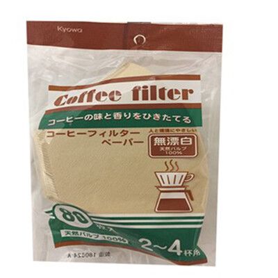 日本Kyowa無漂白咖啡濾紙80入 咖啡濾紙 日本咖啡濾紙 咖啡器具 咖啡 烘焙