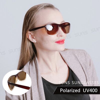 簡約素面偏光墨鏡 復古茶框太陽眼鏡 男女適用 防眩光 反光 駕駛墨鏡 抗紫外線UV400