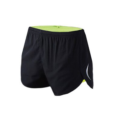 AREX SPORT 跑步反光戶外健身運動短褲（內含襯褲）（慢跑、路跑、馬拉松)後口袋拉鍊設計