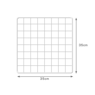 鐵網片【白】【35x35cm】／需另外搭配卡扣 寵物圍欄 狗籠 貓籠 組合鐵網 鐵柵欄 櫃子 鐵架