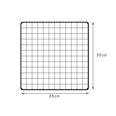 加密鐵網片【黑】【35x35cm】／需另外搭配卡扣 寵物圍欄 狗籠 貓籠 組合鐵網 鐵柵欄 櫃子