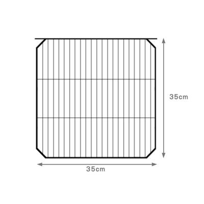 直密鐵網門片【黑】【35x35cm】／需另外搭配卡扣 寵物圍欄 狗籠 貓籠 組合鐵網 鐵柵欄 櫃子