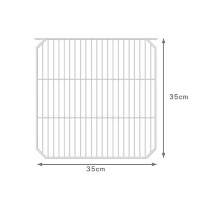 直密鐵網門片【白】【35x35cm】／需另外搭配卡扣 寵物圍欄 狗籠 貓籠 組合鐵網 鐵柵欄 櫃子