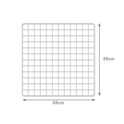 加密鐵網片【白】【35x35cm】／需另外搭配卡扣 寵物圍欄 狗籠 貓籠 組合鐵網 鐵柵欄 櫃子
