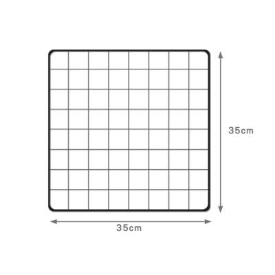 鐵網片【黑】【35x35cm】／需另外搭配卡扣 寵物圍欄 狗籠 貓籠 組合鐵網 鐵柵欄 櫃子 鐵架