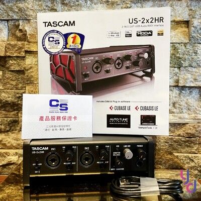日本 Tascam US 2x2 HR 最新版 錄音 聲卡 介面 2i2 編曲 Midi
