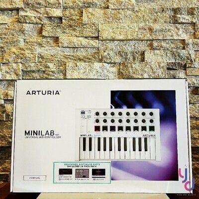 分期免運 經典白色版 Arturia MiniLab MKII 25鍵 midi 主控 鍵盤