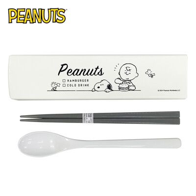 史努比 兩件式 餐具組 日本製 環保餐具 湯匙 筷子 PEANUTS 日本正版【036061】