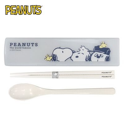 史努比 兩件式 餐具組 日本製 環保餐具 湯匙 筷子 PEANUTS 日本正版【161870】