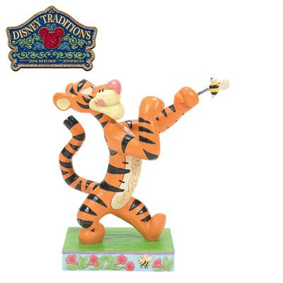 Enesco 跳跳虎追蜜蜂 塑像 公仔 精品雕塑 小熊維尼 迪士尼 Disney【382033】