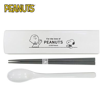 史努比 兩件式 餐具組 日本製 環保餐具 湯匙 筷子 PEANUTS 日本正版【141179】