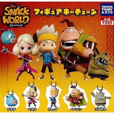 全套5款 The SNACK WORLD 公仔吊飾 扭蛋 轉蛋 吊飾 公仔【855214】