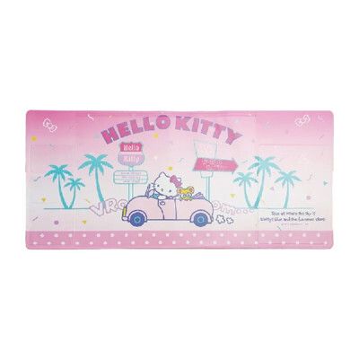 三麗鷗系列 Hello Kitty 汽車旅行 多功能皮革滑鼠墊